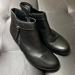Rockport Booties Genuine Leather Black